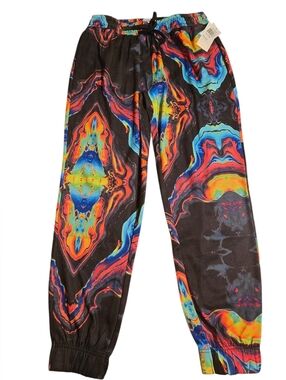 Fresh Prints of Bel Air Men's XL Abstract Rainbow Jogger Pants NWT